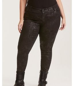 Nightmare Before Christmas Print Luxe Skinny Jeans